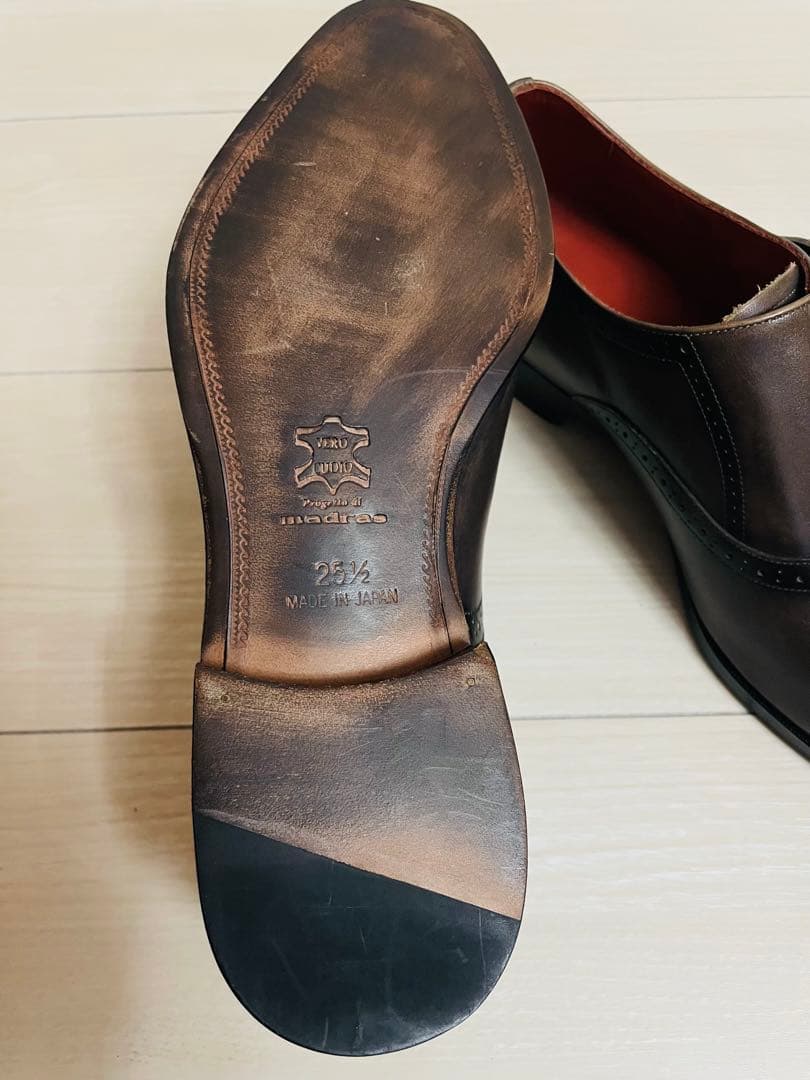 madrasマドラス新品・未使用ビジネスシューズ　マッケイ製法 革底25.5cm