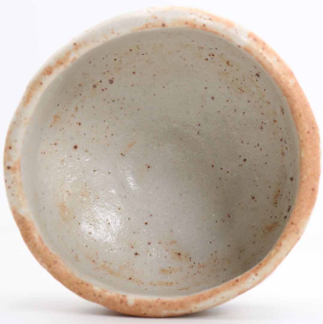 人間国宝 荒川豊蔵作 志野茶碗 共箱 M964