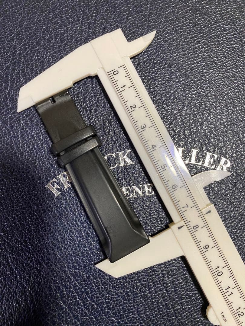 19mm フランクミュラー 純正 ブラック ラバー ストラップ ベルト