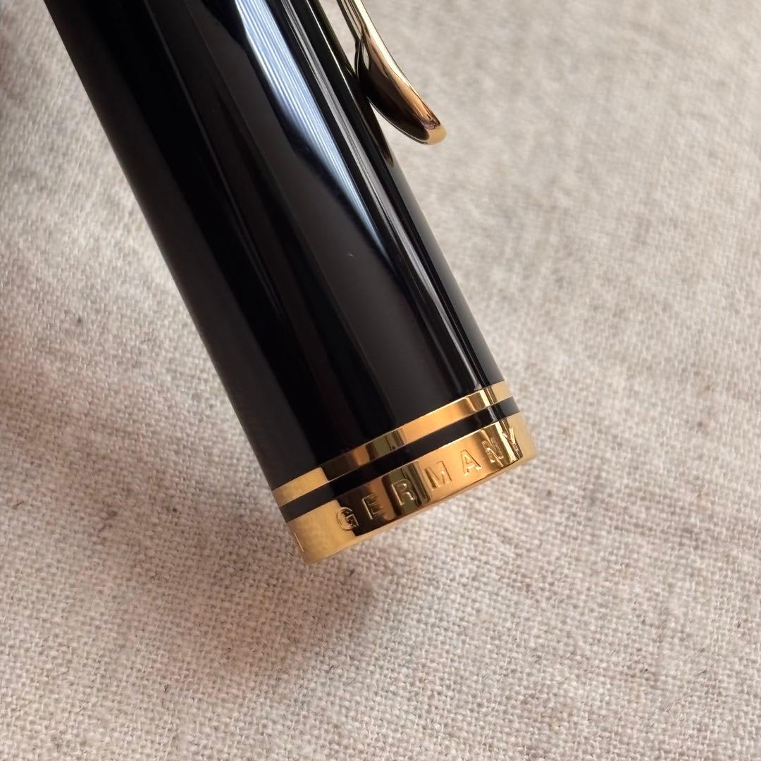 旧型緑縞ペリカンM1000万年筆3Bペン先pf刻印入り pelikan
