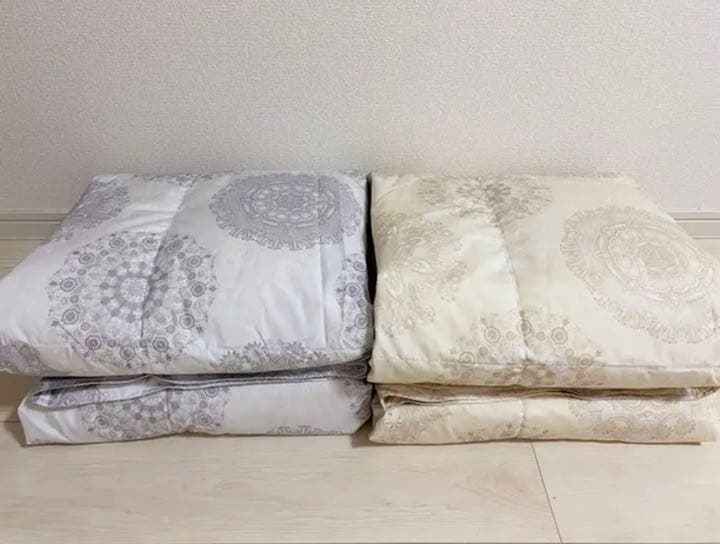 土佐光起/大和絵/人物図/桜花/紅葉/双幅/杉塗箱付/布袋屋掛軸HJ-474