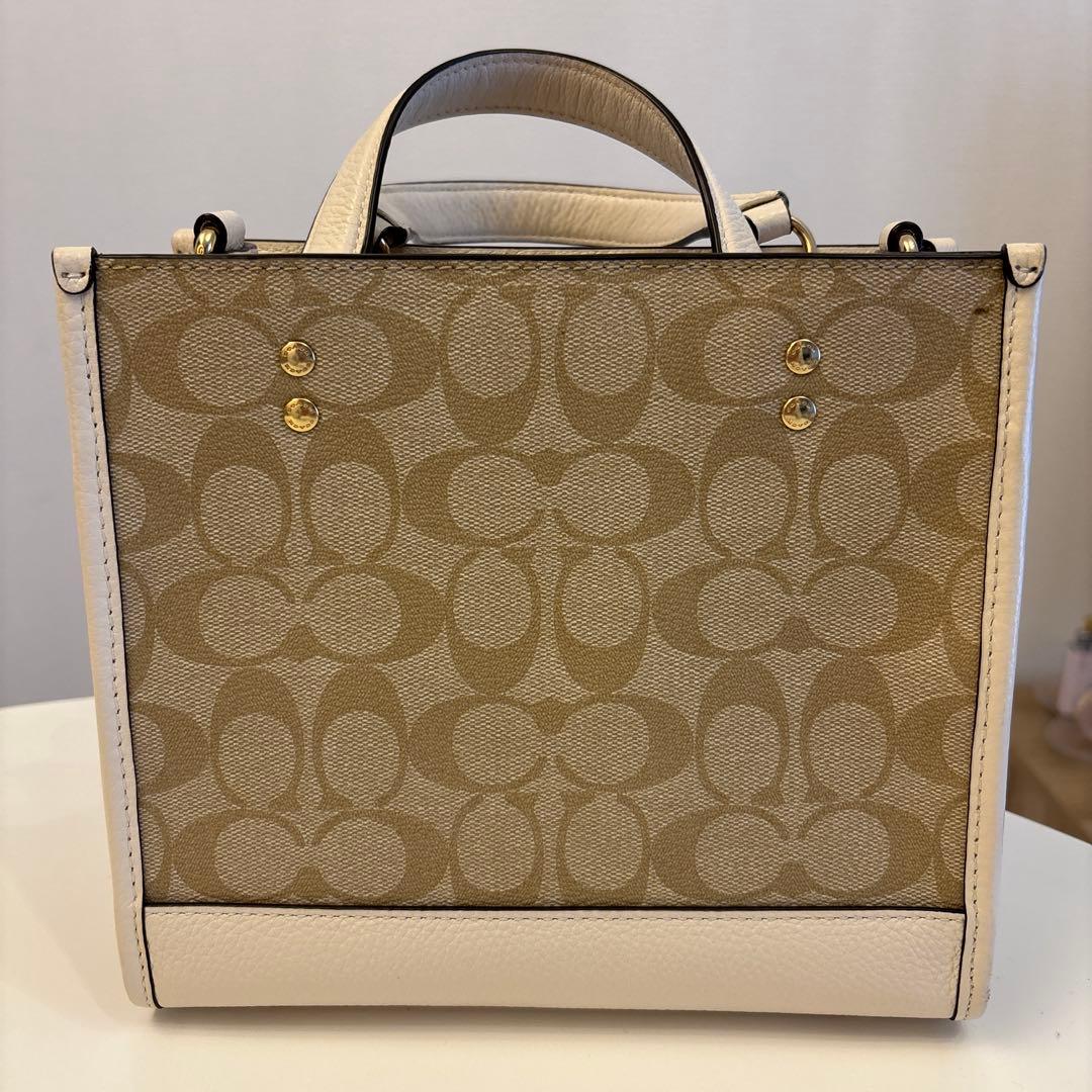 【美品】COACH ロゴパターン ハンドバッグ