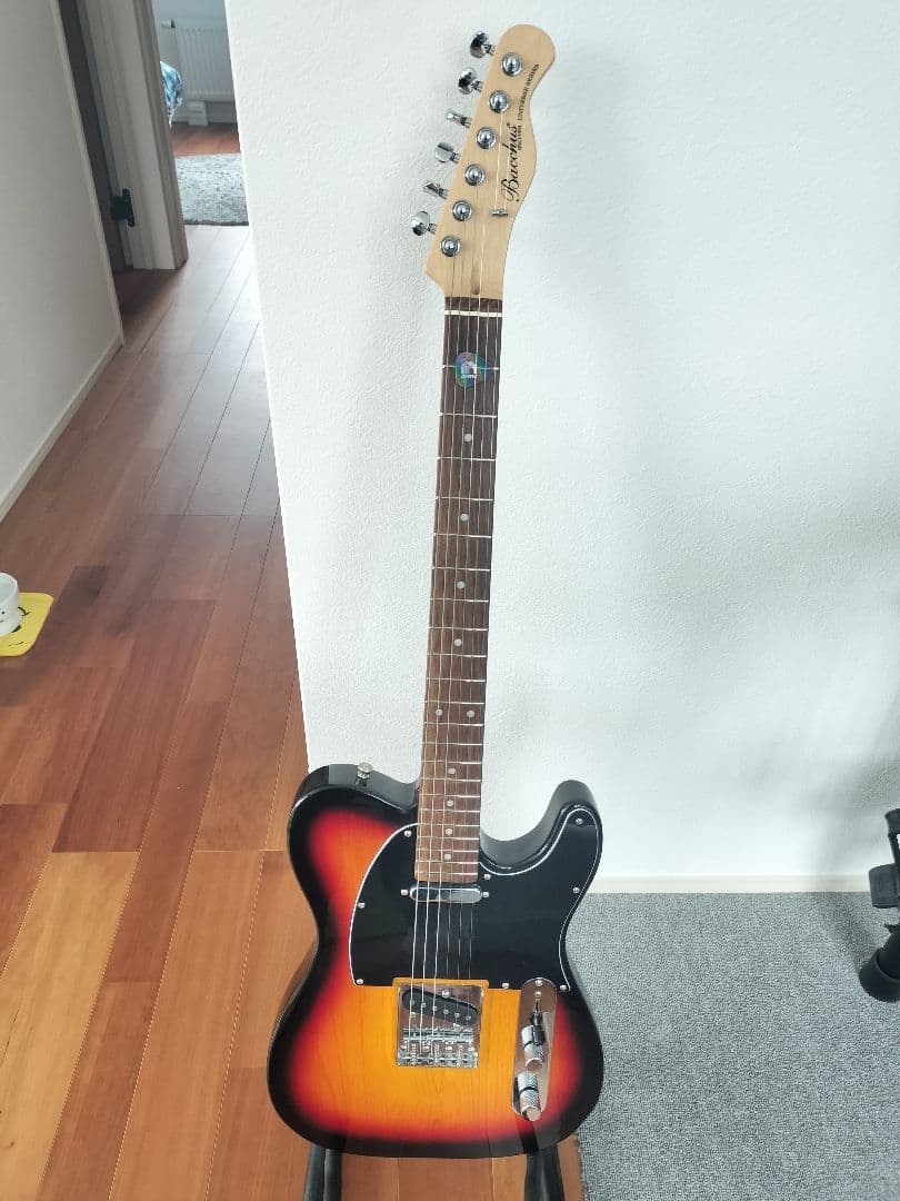 バッカス bacchusテレキャスターbte-1サンバースト改GOTOH製ペグ付 Bacchus BTE-1-RSM/M BBD エレキギター初心者14点セット【充電式