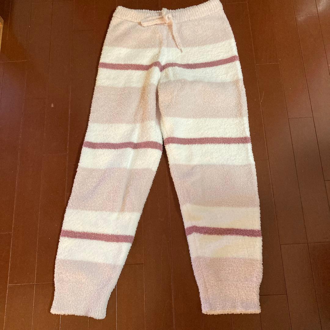 1回着用　ジェラピケ　パウダーボーダー　プルオーバー＆ロングパンツ　ピンク