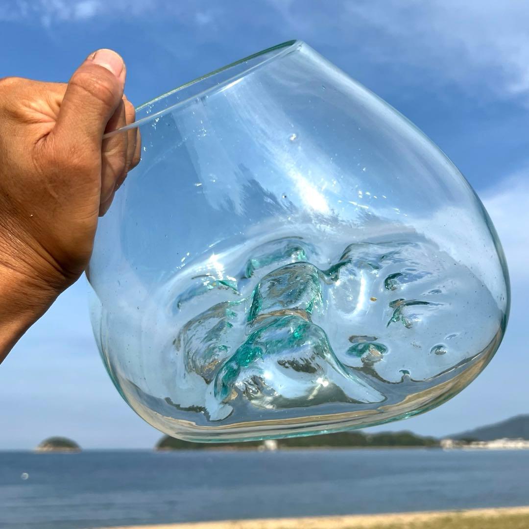 流木ガラスオブジェ特大F 花瓶 金魚鉢 テラリウム フラワーポット 水槽