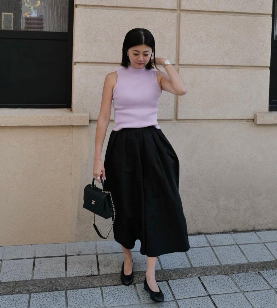 正規品 machatt メモリーキュロットパンツ ブラック