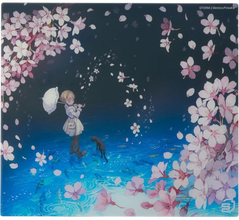 ゲーミングガラス マウスパッド 500mm x 450mm サラサラ質感・ゲーミングガラスマウスパッド【500㎜×500㎜×5㎜厚