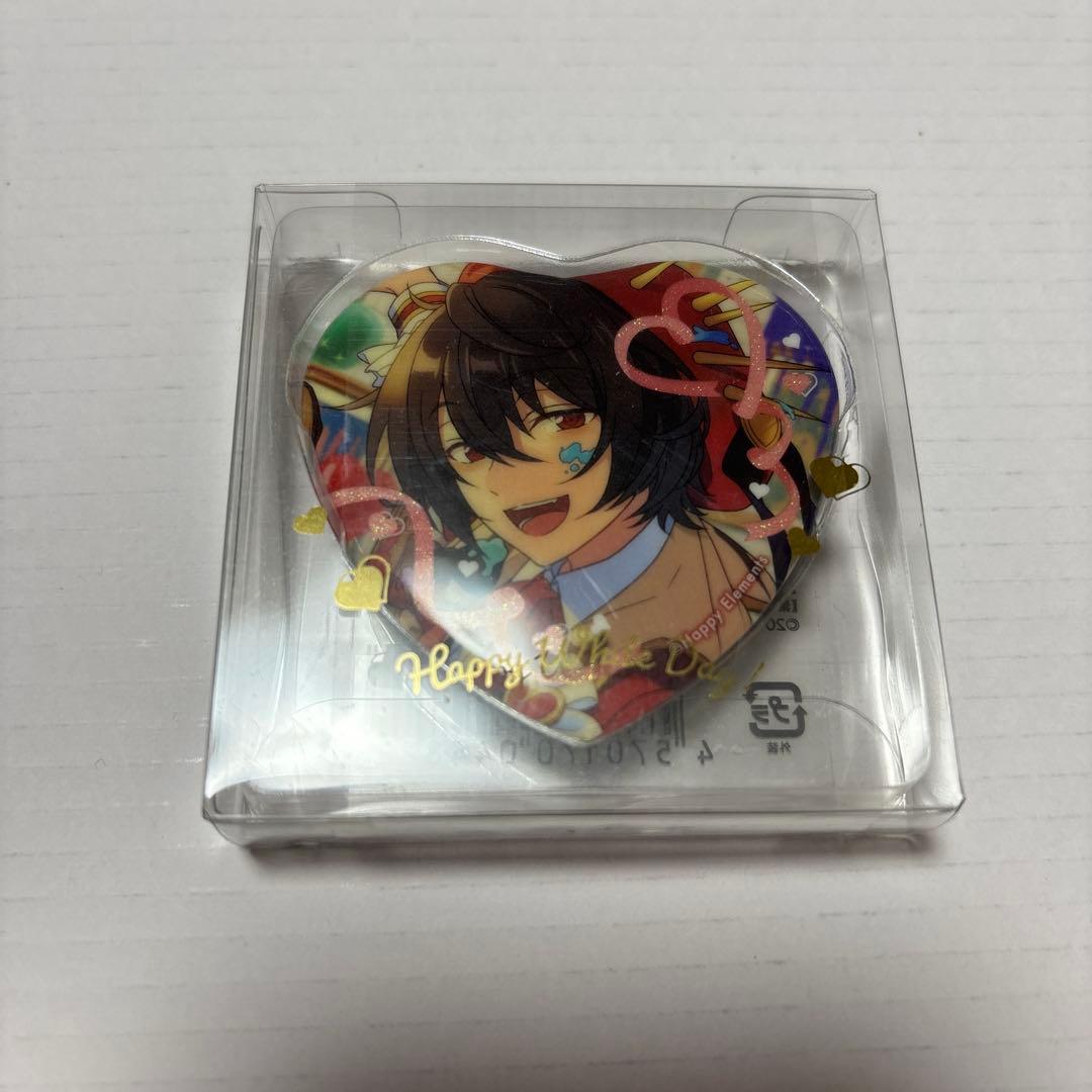 あんスタ ホワイトデー ハート缶バッジ 朔間凛月 - メルカリ