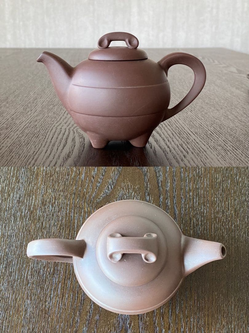 希少 廃盤品「未使用」箱有り 20年前物台湾陸羽茶藝紫砂宝鼎茶器お揃い