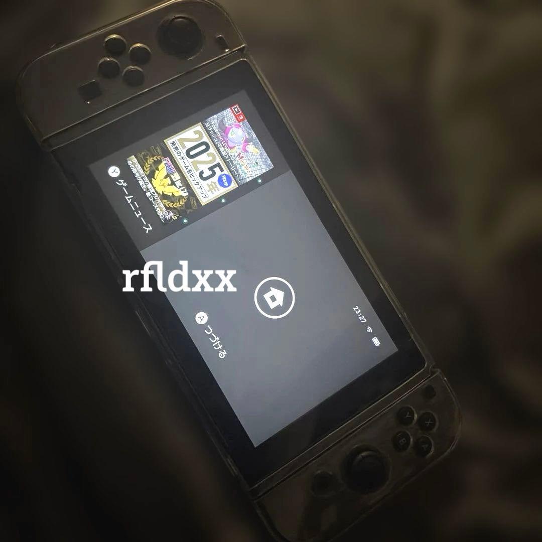 美品 Nintendo Switch 本体 グレー バッテリー強化版 付属品完備