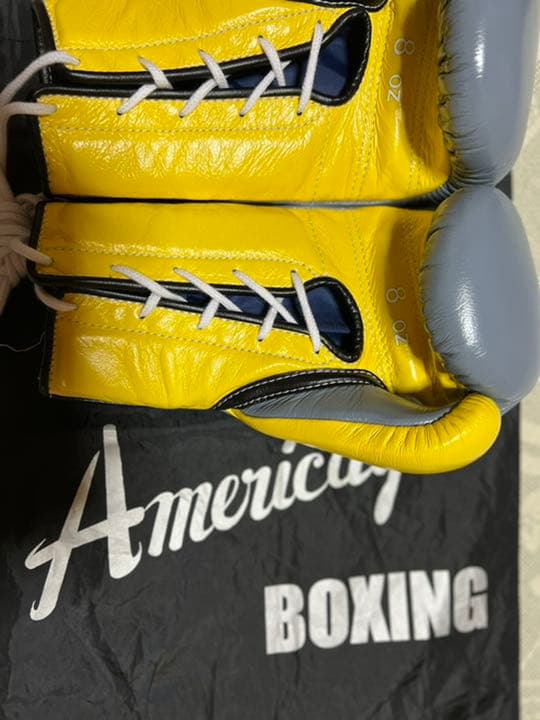 井上尚弥】Winning ボクシンググローブ 8 oz 黒/黄