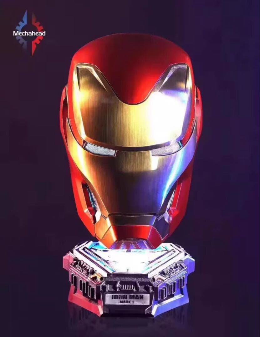 新品アイアンマンmark50 ヘルメット音声認識開閉AUTOKING マスク Mechahead アイアンマン マーク50 MK50 マスク 1/1スケール 音声認識