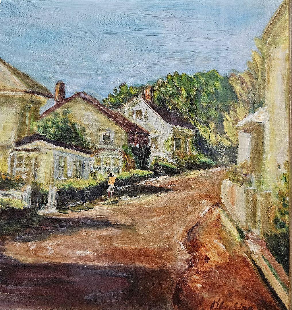 【真筆保証❗】 岡喜八郎筆　F3号　油彩　肉筆　光風会会員　日展会友　額装