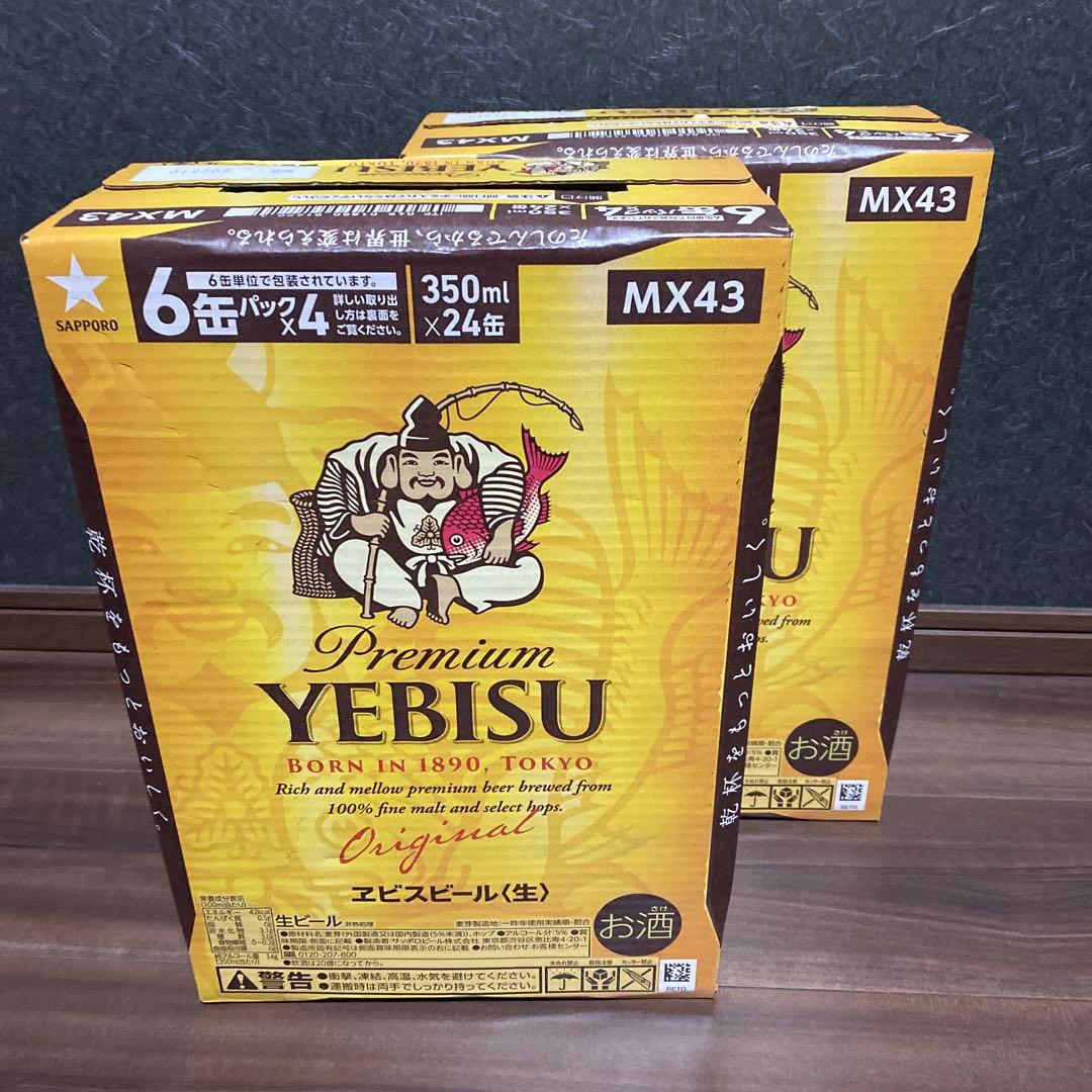 サッポロ 黒ラベル 500ml 24缶入り×2ケース M06