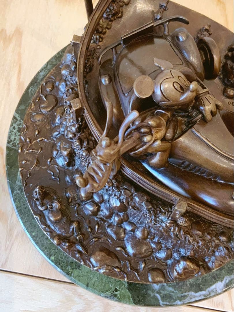 ディズニー限定ブロンズ像 ミッキー&プルート 25体 No.2 USA アメリカ