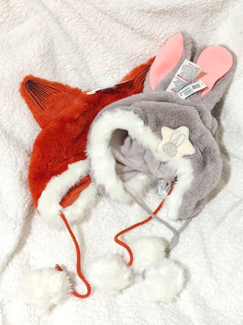 N 上海ディズニー限定 ズートピア ジュディ＆ニックペアファンキャップ