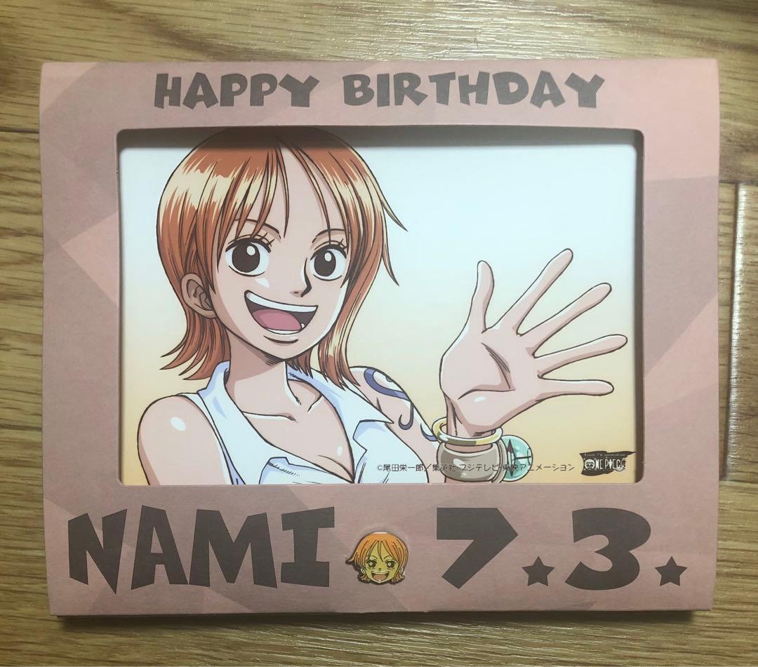 希少 初回限定 ワンピース ナミ サンジ ロビン バースデー ブロマイド ピンズ
