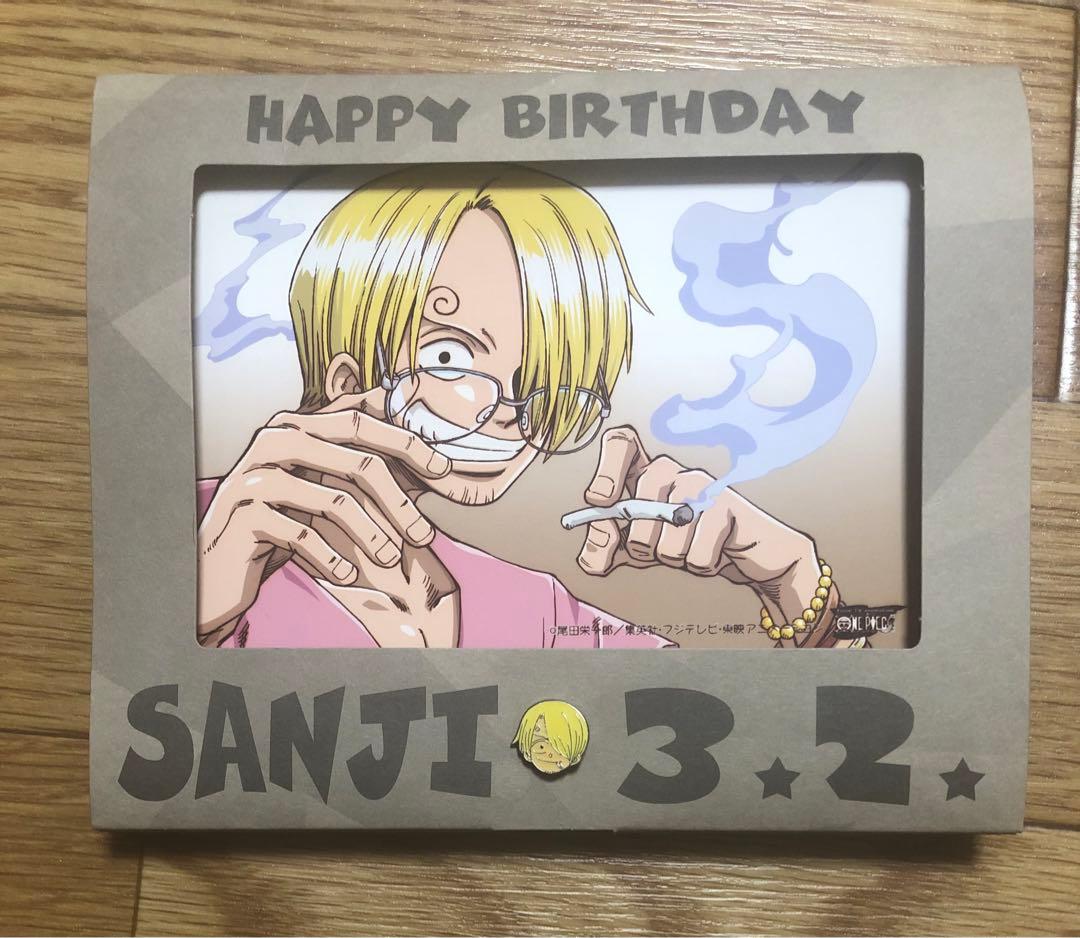 希少 初回限定 ワンピース ナミ サンジ ロビン バースデー ブロマイド ピンズ