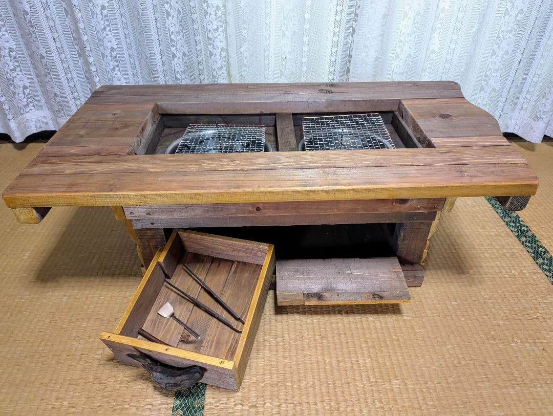 楽天市場】火鉢 テーブル（囲炉裏テーブル｜テーブル）：インテリア