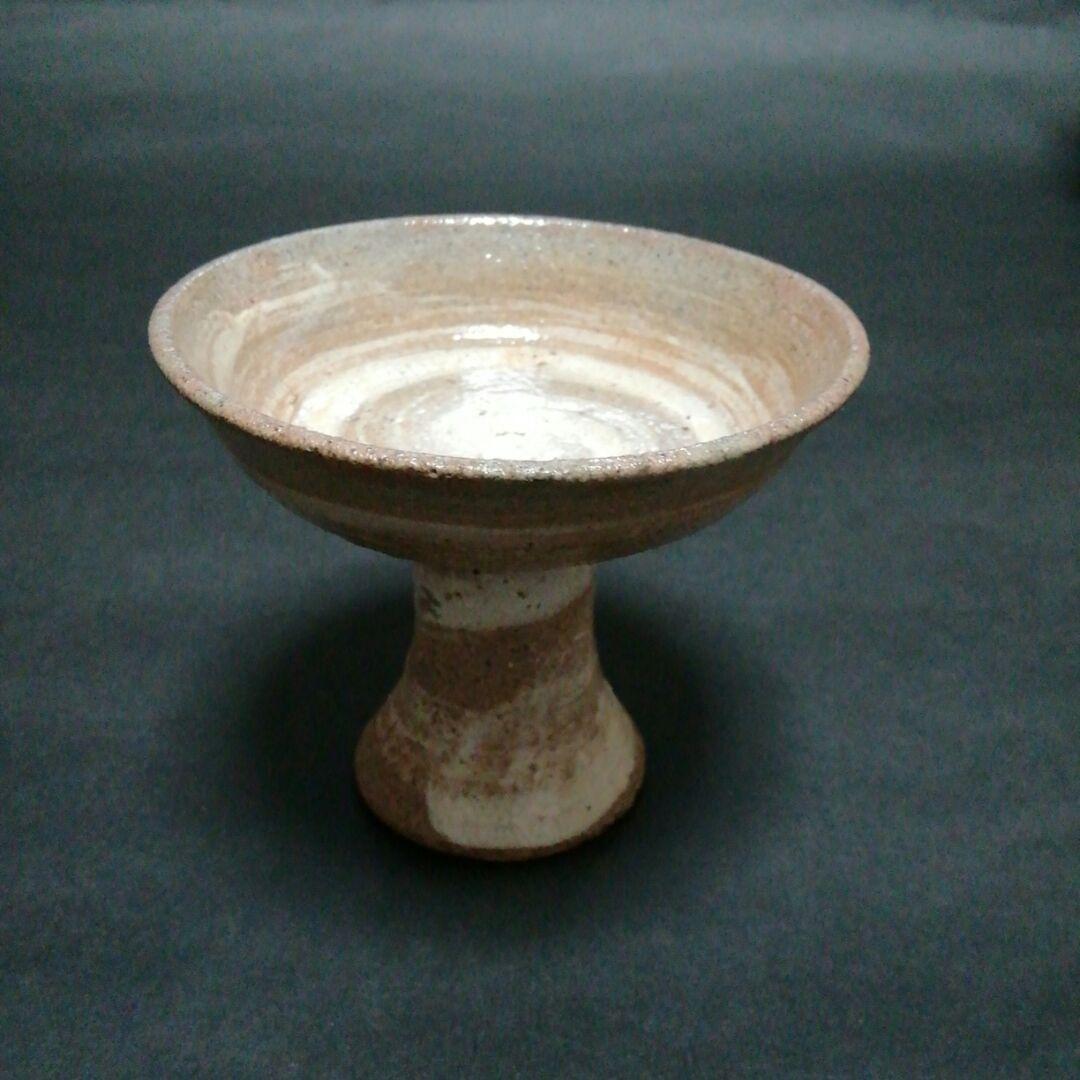 李朝　刷毛目　馬上杯　(李　殷九・号　殷和)　韓国　人間国宝　イ・ウング