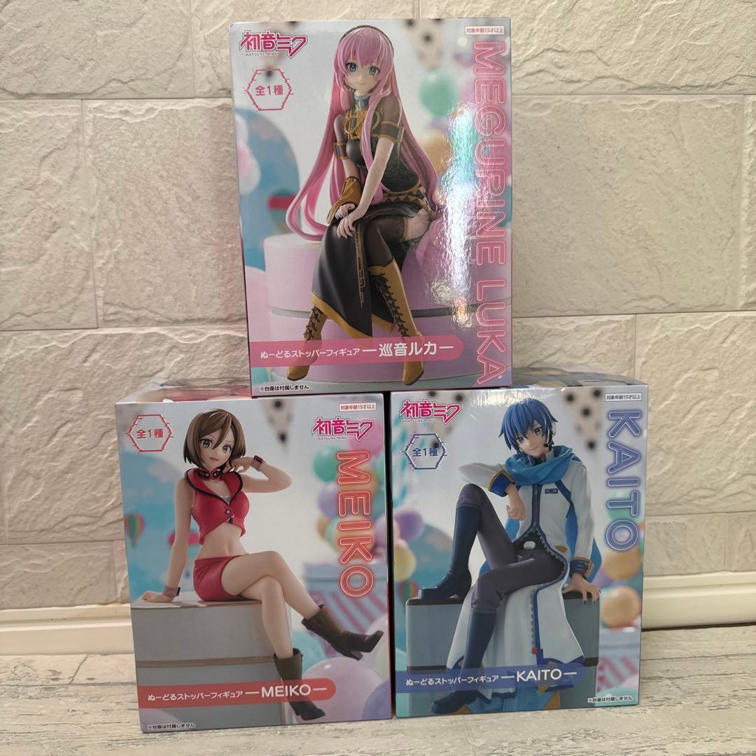 初音ミク ぬーどるストッパー フィギュア　KAITO MEIKO 巡音ルカ 初音ミク ぬーどるストッパーフィギュア KAITO MEIKO 巡音ルカ 35個