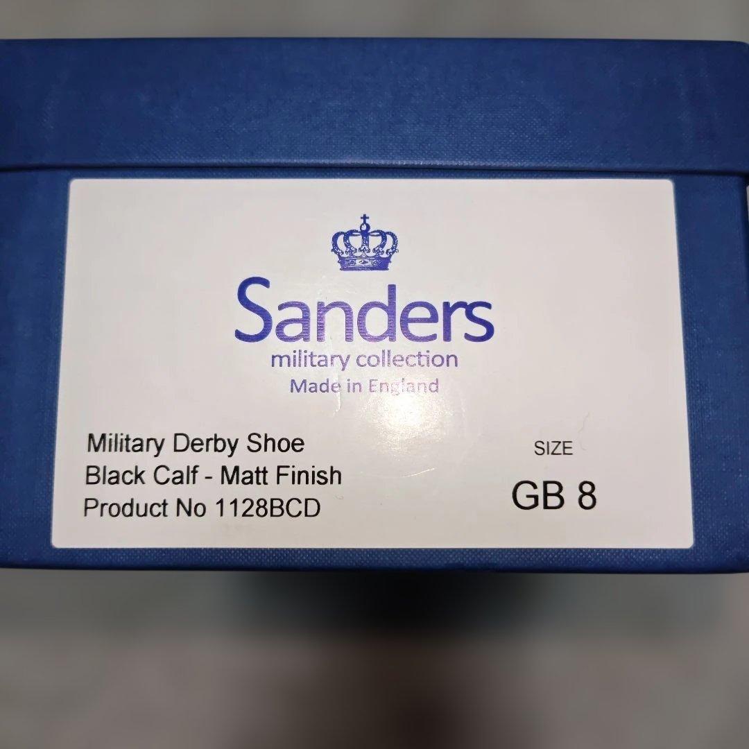 Sanders ミリタリーダービー GB8 ブラック カーフ
