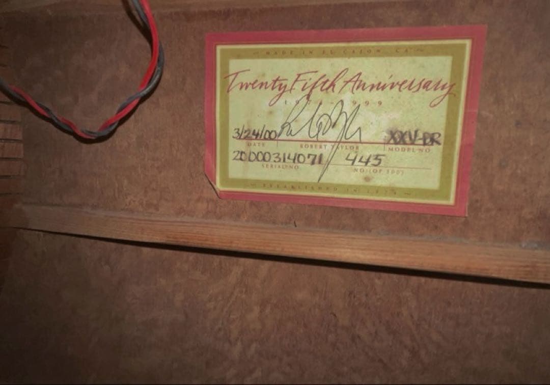 Taylor XXV-PR プレミアム25周年記念 エレアコ 世界限定500本 - メルカリ