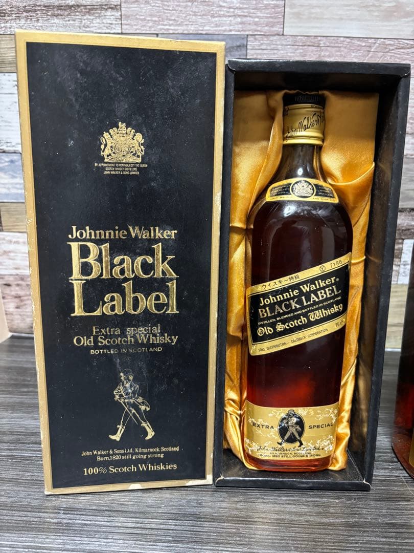 古酒 未開栓 Johnnie Walker Black Label 3本セット