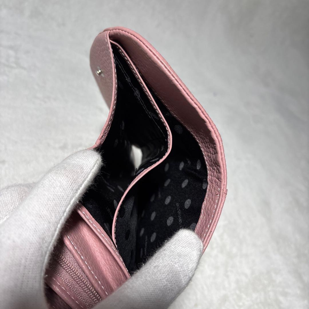 ジルスチュアート シボ革 レザー 二つ折り財布 ルナティ JILL STUART