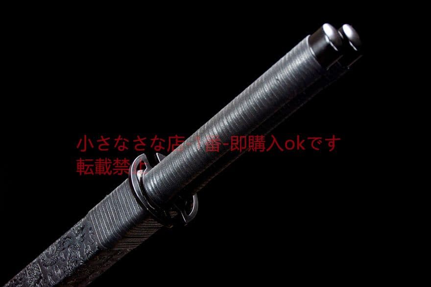 暗黙双刀-高性能マンガン鋼（黒ずみ） 古兵器 武具　刀装具　日本刀模造刀 居合刀