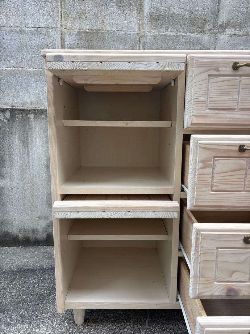 北欧・キャビネット・フラップ 天然木 フレンチ フレンチカントリー