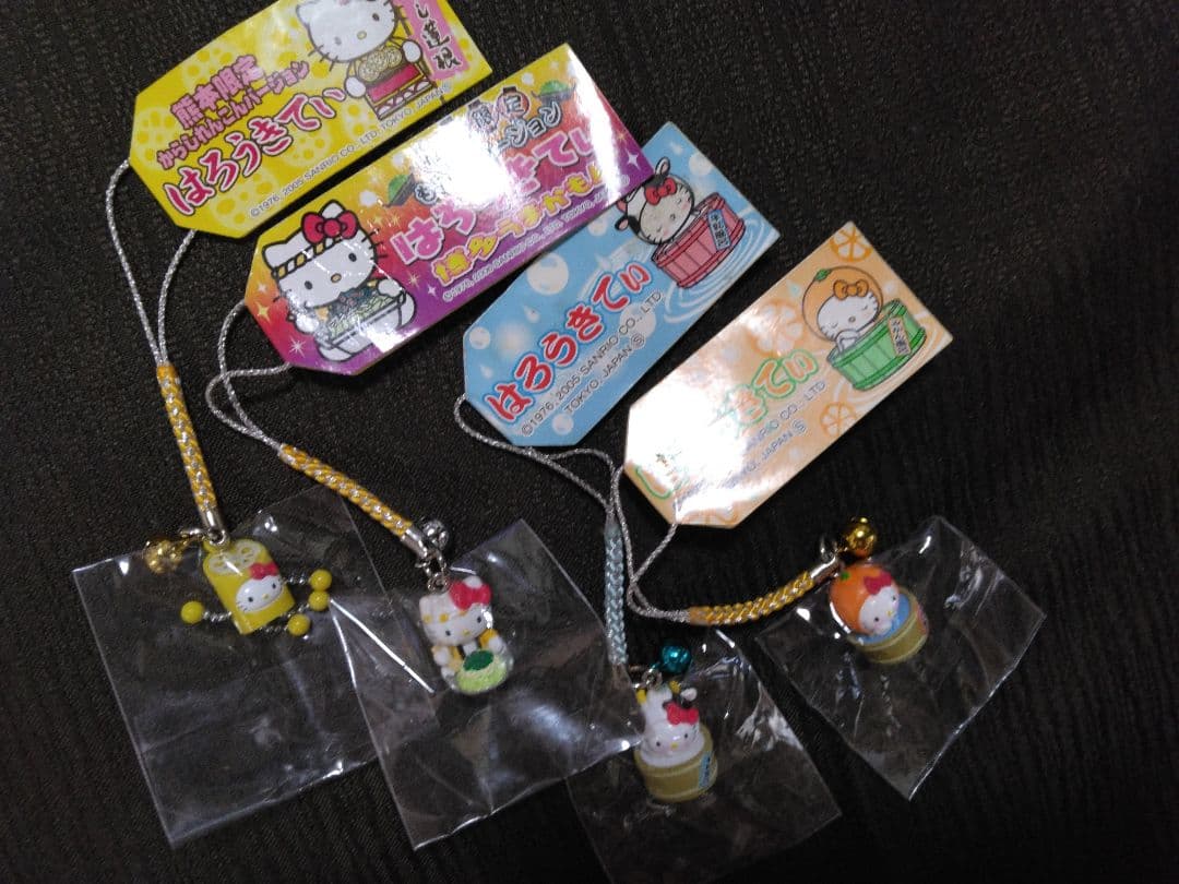 ご当地キティ　まとめて！　根付け ストラップ、ファスナーマスコット