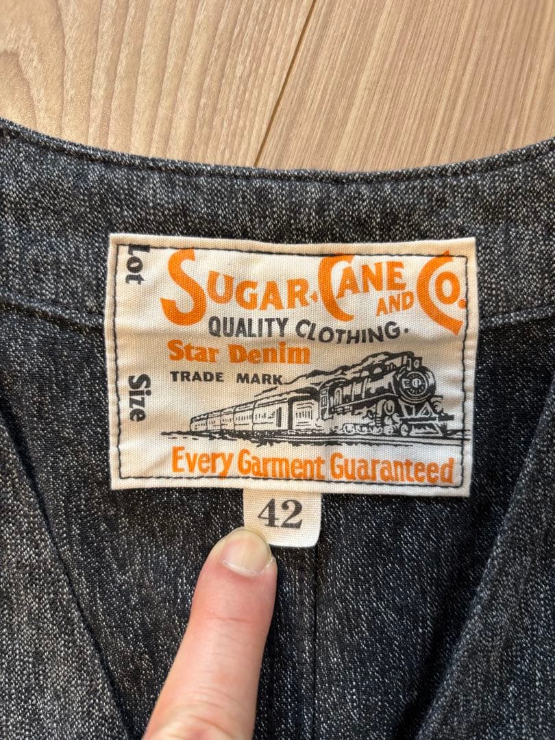 sugar cane デニム　ベスト