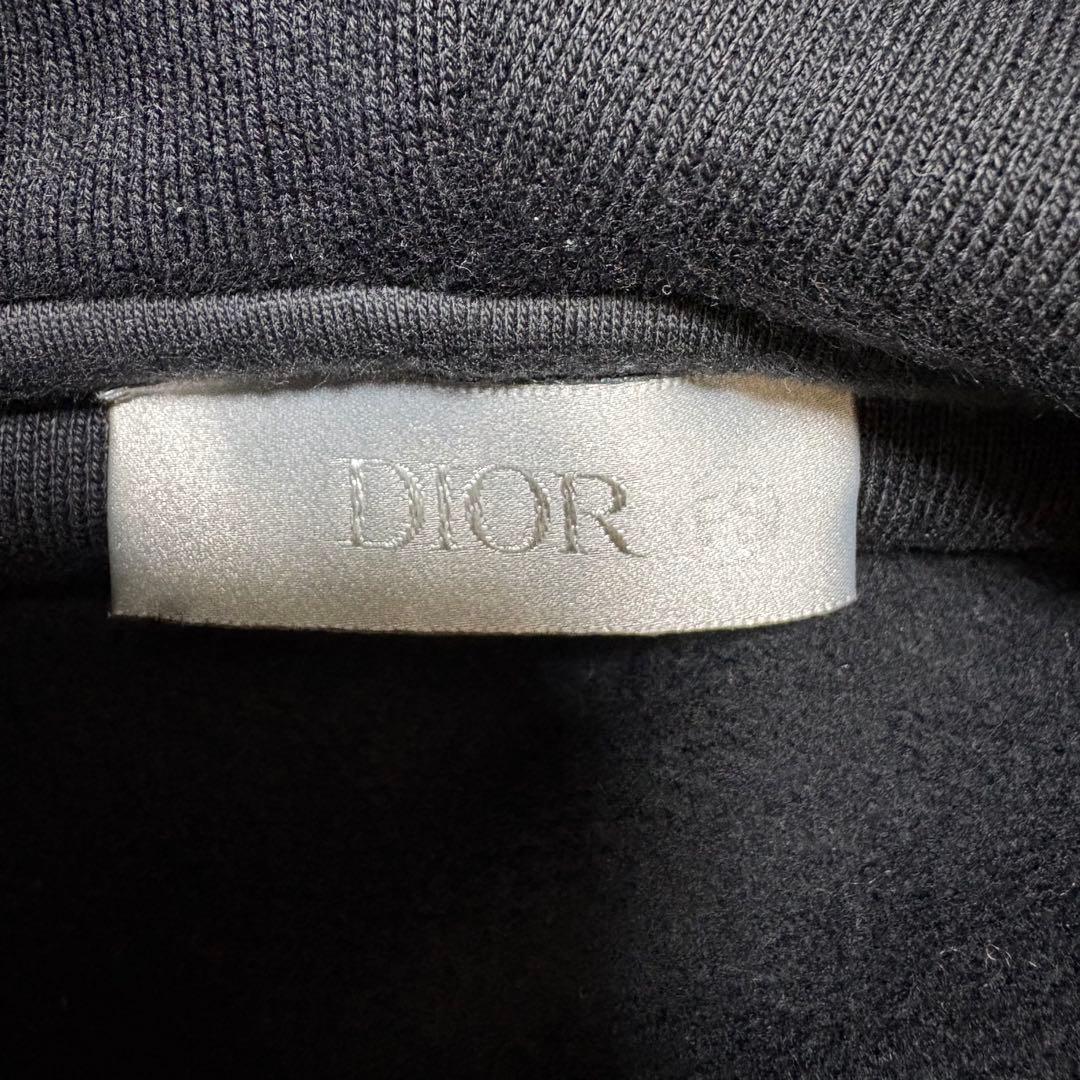 23aw DIOR ディオール ロゴパッチ スリーブロゴ フーディー 黒