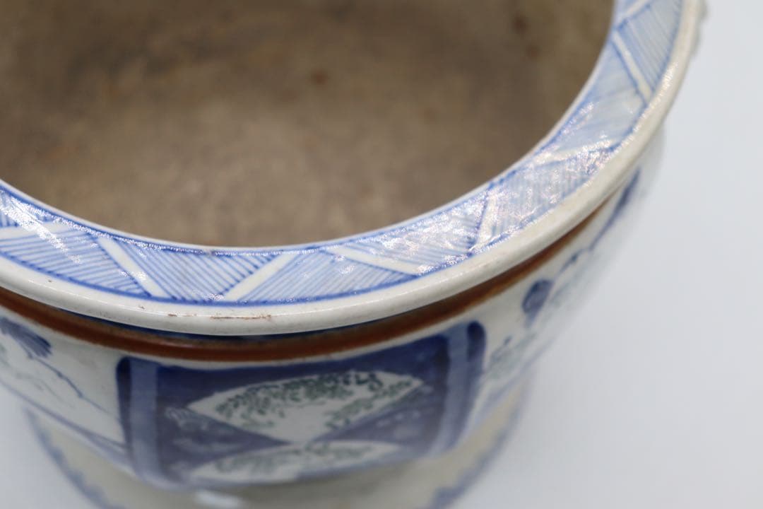 明治期　伊万里　香炉　初期印判　送料込み0515