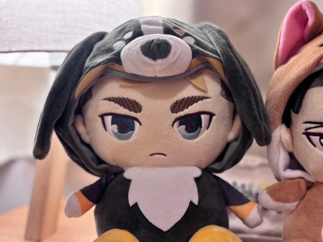 進撃の巨人　あにまるっこぬいぐるみ　リヴァイ　エルヴィン