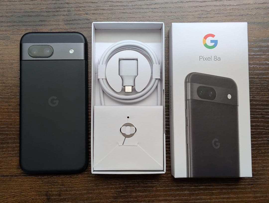 Google Pixel 8a 本体 Obsidian 充電ケーブル付