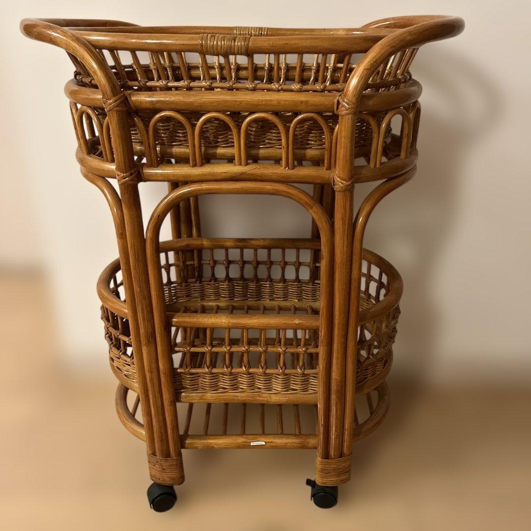 ナチュラル天然素材◾️籐ラタン製 脱衣籠 脱衣かご ランドリーバスケット