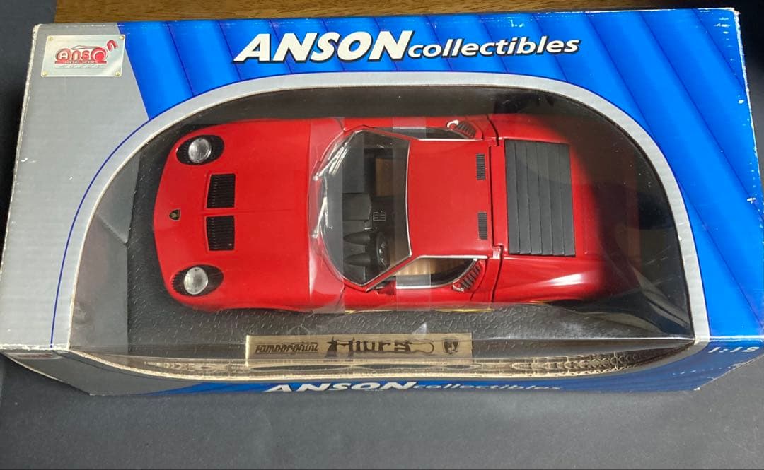 1/18 ランボルギーニ　ミウラ　レッド　2点セット