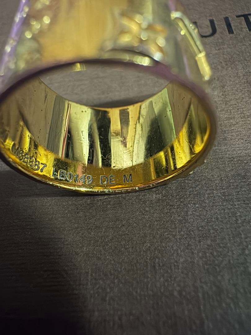 【希少品】LOUIS VUITTONルイ ヴィトン指輪リング12号★M68387