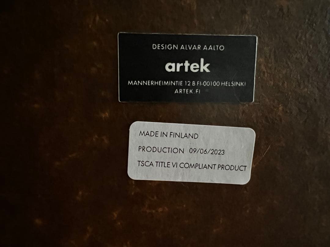 【値下げ】 artek アルテック 80A テーブル ホワイトラミネート