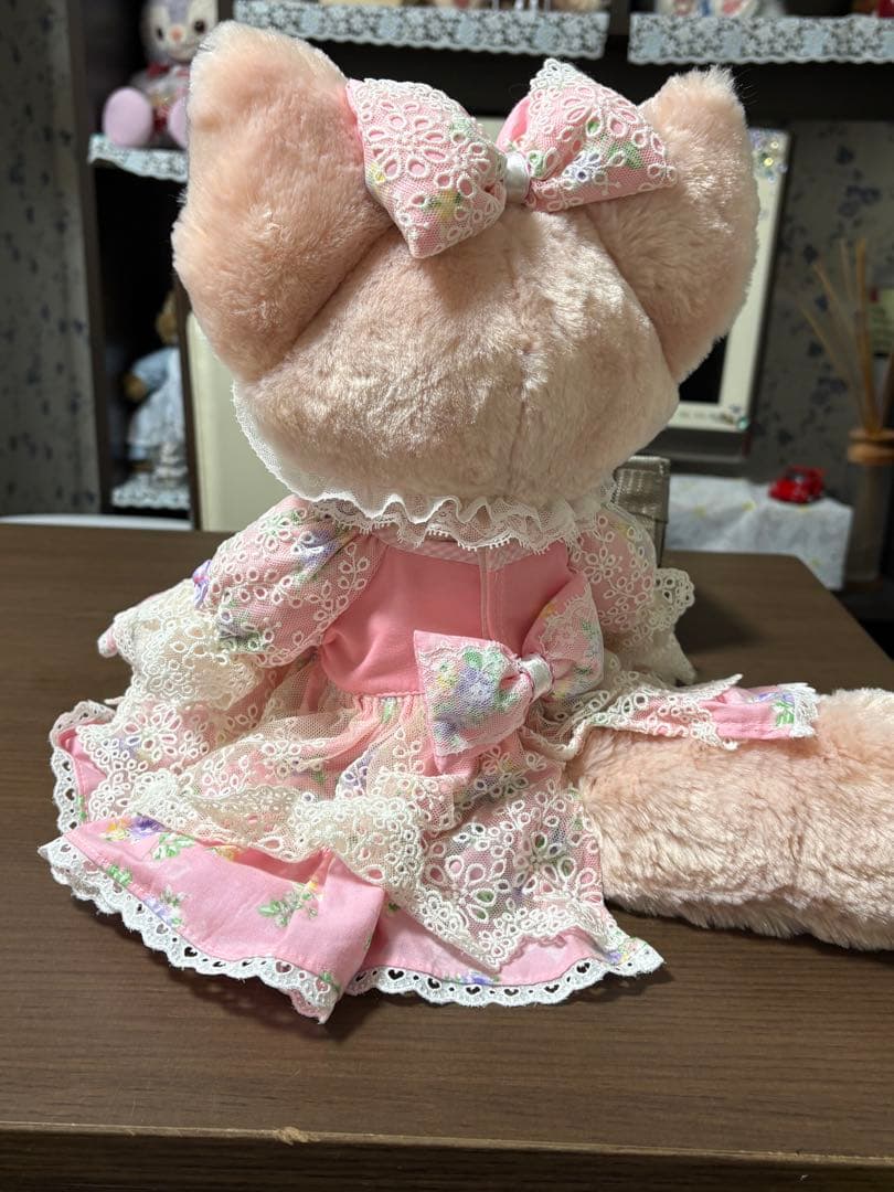 リーナベルぬいぐるみ(花飾り付きピンクドレス付き)