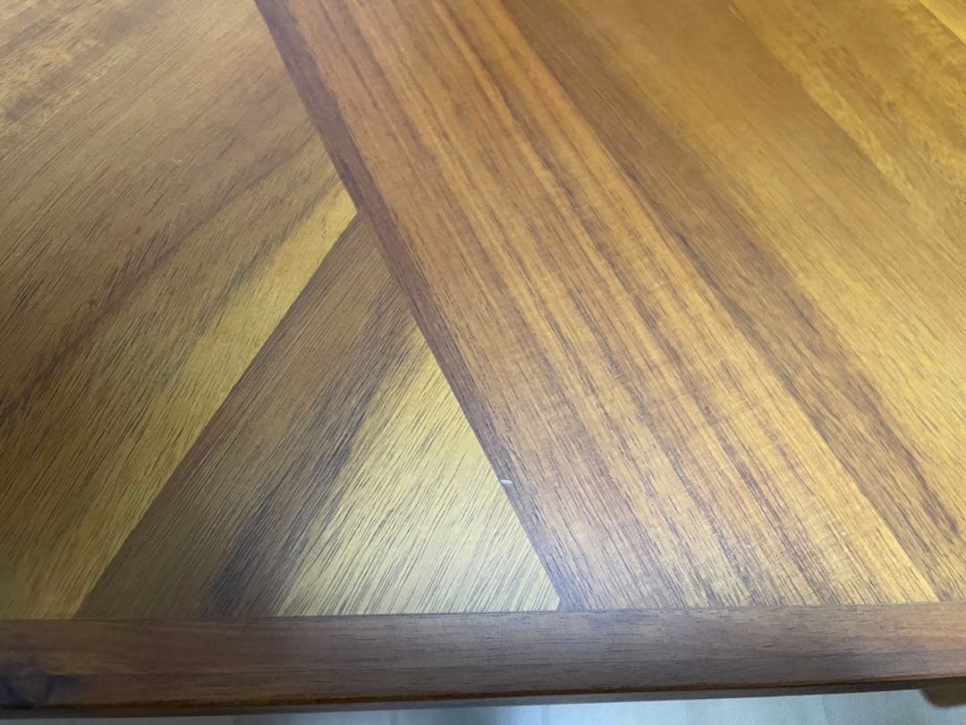 fent ヘリンボーンデザイン木製カウンターデスク