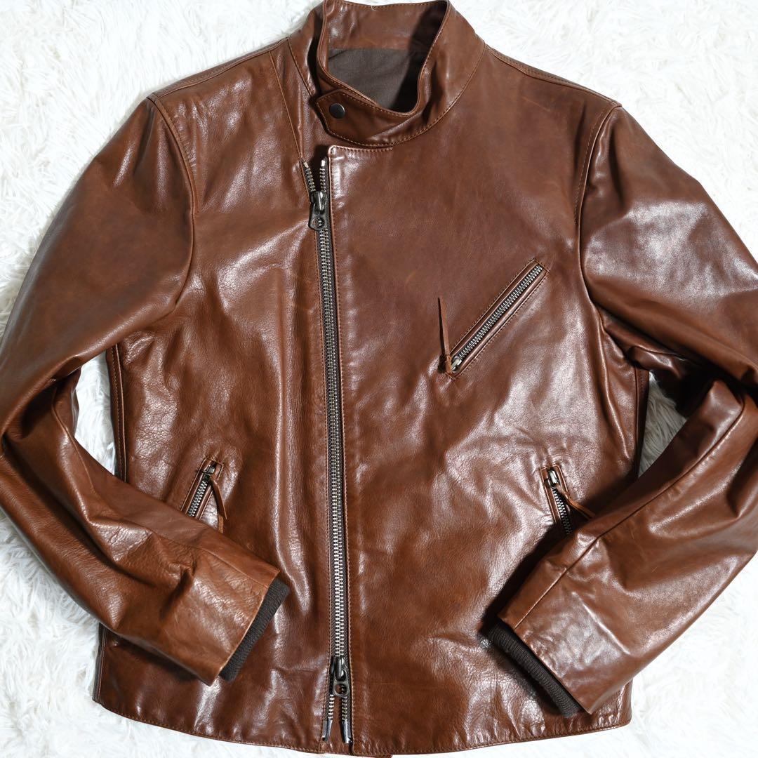 ヴァッツォレール セミダブルライダースジャケット 馬革 ホースハイド