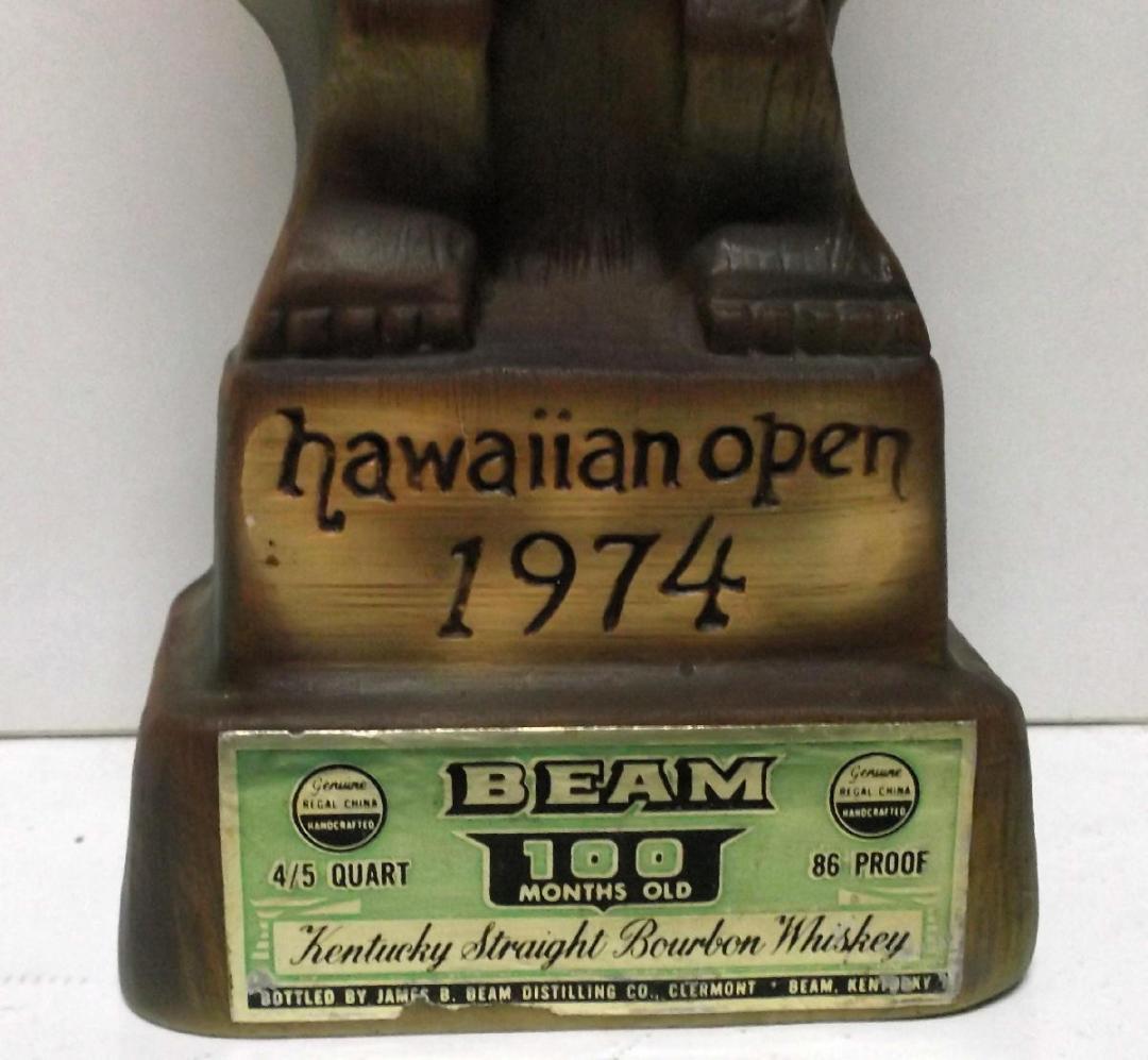 ☆Tiki ティキ デカンター Jim Beam ハワイアン オープン ボトル