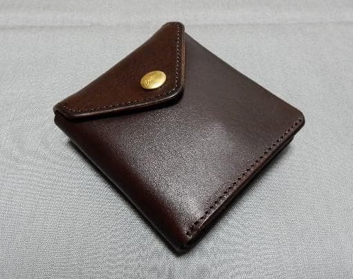 ま*ー様 展示美品　池之端銀革店Crampシュリンクレザーコンパクトウォレット