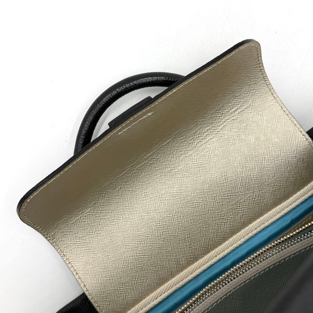 【極美品】ADMJ トートバッグ アールデコモティーフ スパニッシュ ブラック