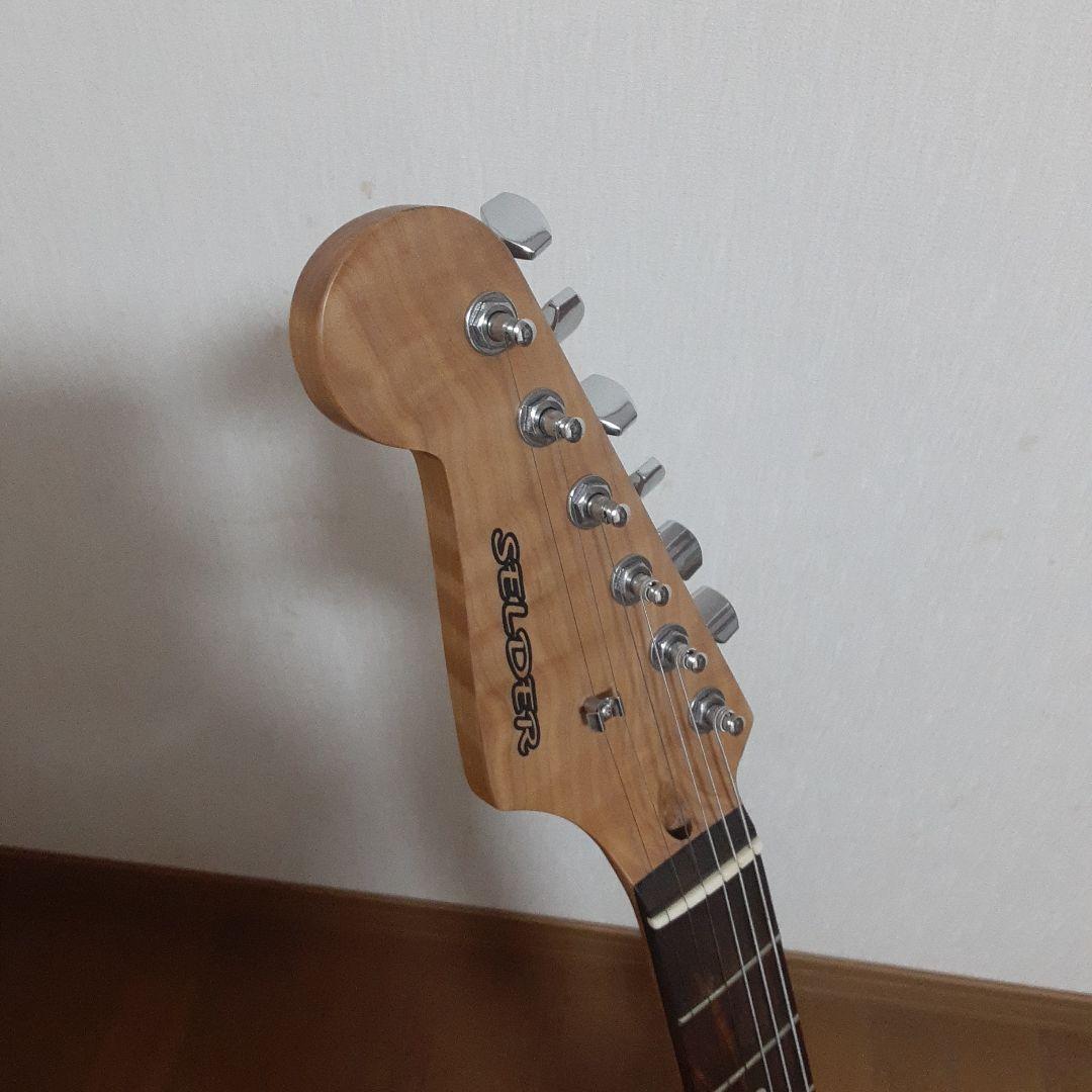 美品　SELDER 左用　レフティ ストラトギター ブラック