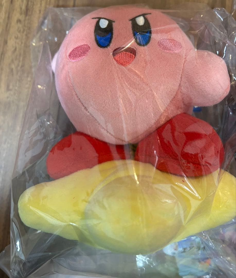 新品未開封カービィのエアライダー ぬいぐるみ/2種類セット+ネックストラップ×2