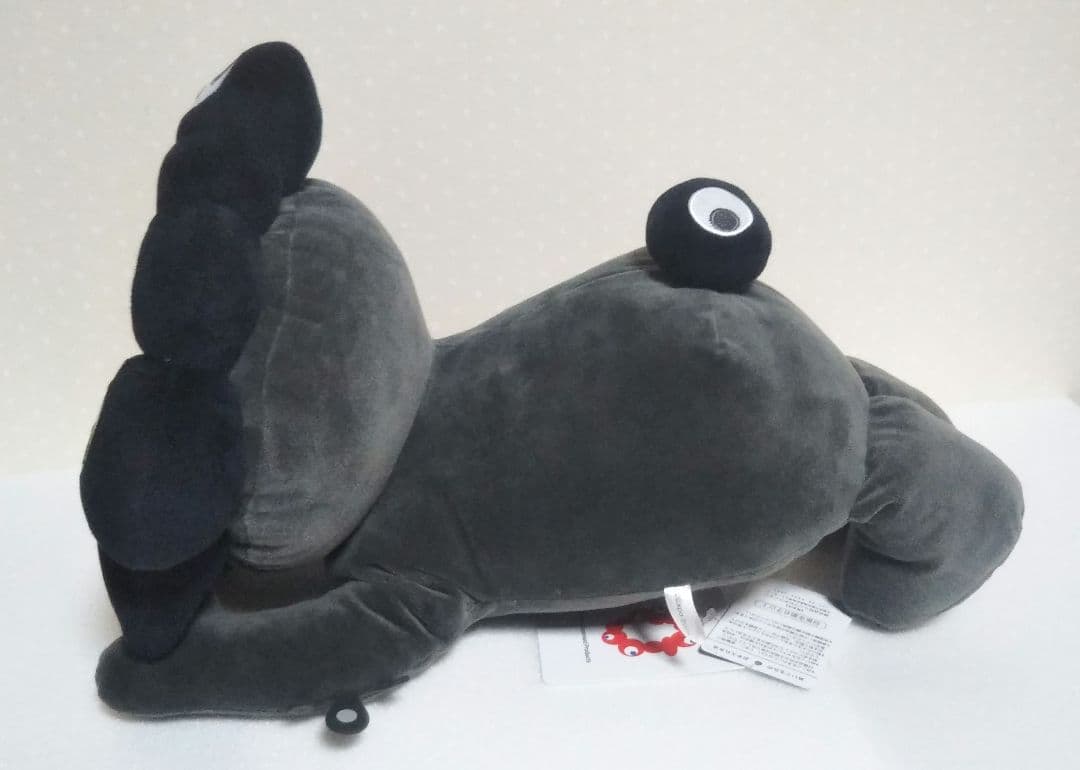 ②関西万博 ミャクミャク 這型ぬいぐるみ Lサイズ ブラック 黒 黒ミャクミャク